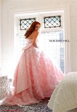 2012 Sherri Hill Prom Dresses 2404.  Available in Black, Ivory/Gold, Lilac/Silver, White/Silver